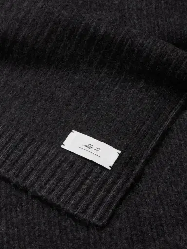 MR P. Ribbed Cashmere Scarf - Men | Thumbnail 3 MR P. Ribbed Cashmere Scarf - Men | Thumbnail 3