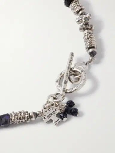 Peyote Bird Cendre Sterling Silver Multi-Stone Beaded Bracelet - Men | Thumbnail 3 Peyote Bird Cendre Sterling Silver Multi-Stone Beaded Bracelet - Men | Thumbnail 3