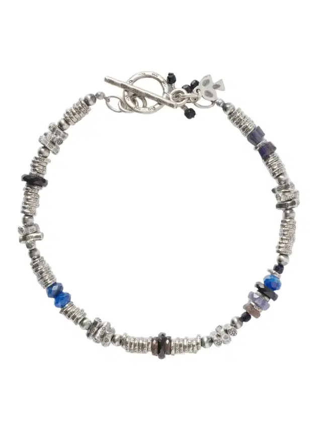 Peyote Bird Cendre Sterling Silver Multi-Stone Beaded Bracelet - Men