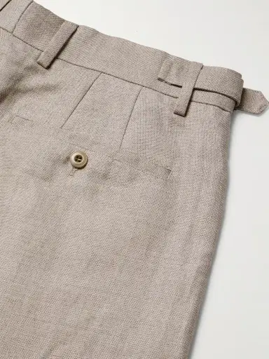 NN07 Kay 10027 Straight-Leg Pleated Linen and Wool-Blend Suit Trousers - Men | Thumbnail 5 NN07 Kay 10027 Straight-Leg Pleated Linen and Wool-Blend Suit Trousers - Men | Thumbnail 5