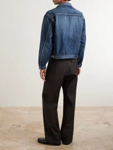 Visvim Social Sculpture 101 X DMGD-1010 Cropped Distressed Selvedge Denim Jacket - Men | Thumbnail 4 Visvim Social Sculpture 101 X DMGD-1010 Cropped Distressed Selvedge Denim Jacket - Men | Thumbnail 4