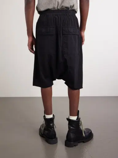 DRKSHDW by Rick Owens Straight-Leg Cotton-Jersey Shorts - Men | Thumbnail 4 DRKSHDW by Rick Owens Straight-Leg Cotton-Jersey Shorts - Men | Thumbnail 4