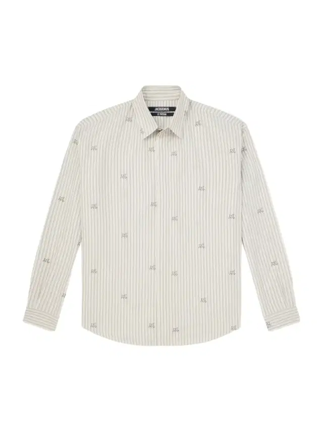 Embroidered Striped Cotton Shirt - Men