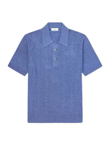 PIACENZA 1733 Silk and Linen-Blend Polo Shirt - Men | Thumbnail 1