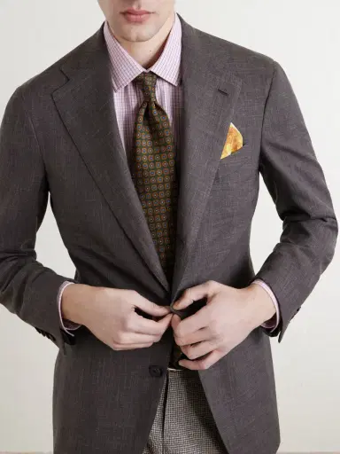 Rubinacci 9cm Printed Silk-Twill Tie - Men | Thumbnail 2
