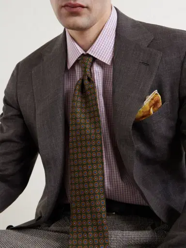 Rubinacci 9cm Printed Silk-Twill Tie - Men | Thumbnail 3