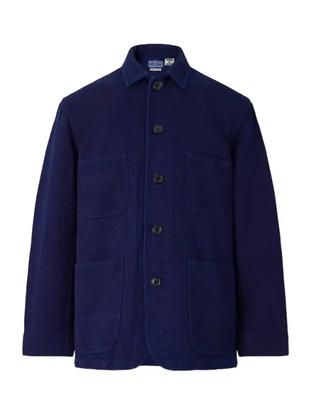 Blue Blue Japan Logo-Appliquéd Sashiko Cotton-Piqué Jacket - Men