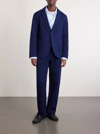Blue Blue Japan Sashiko Cotton-Piqué Blazer - Men | Thumbnail 6