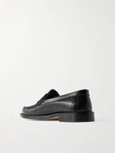 Vinny's Yardee Lizard-Effect Leather Penny Loafers - Men | Thumbnail 4 Vinny's Yardee Lizard-Effect Leather Penny Loafers - Men | Thumbnail 4