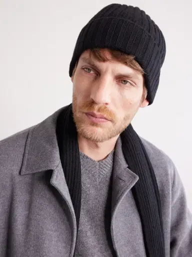 MR P. Ribbed Cashmere Beanie and Scarf Set - Men | Thumbnail 5
