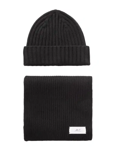 MR P. Ribbed Cashmere Beanie and Scarf Set - Men | Thumbnail 1