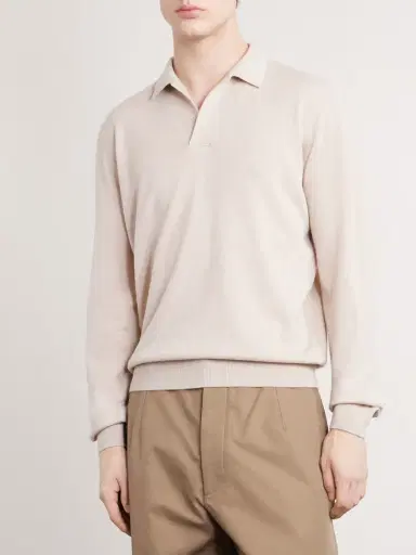 Loro Piana Sergio Cashmere Polo Sweater - Men | Thumbnail 3 Loro Piana Sergio Cashmere Polo Sweater - Men | Thumbnail 3
