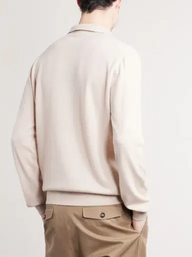 Loro Piana Sergio Cashmere Polo Sweater - Men | Thumbnail 4 Loro Piana Sergio Cashmere Polo Sweater - Men | Thumbnail 4
