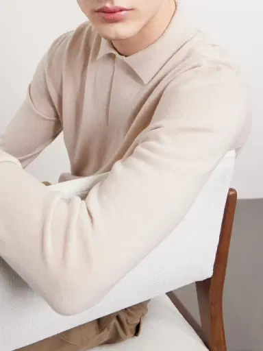 Loro Piana Sergio Cashmere Polo Sweater - Men | Thumbnail 5 Loro Piana Sergio Cashmere Polo Sweater - Men | Thumbnail 5