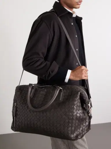Officine Creative Armor/019 Woven Leather Weekend Bag - Men | Thumbnail 3