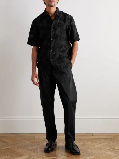 NN07 Freddy 50045 Floral-Embroidered Organic Cotton-Blend Shirt - Men | Thumbnail 2