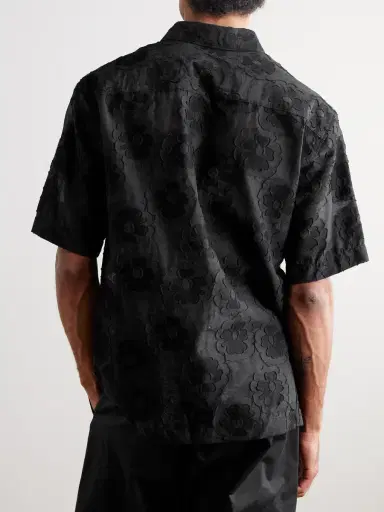 NN07 Freddy 50045 Floral-Embroidered Organic Cotton-Blend Shirt - Men | Thumbnail 4