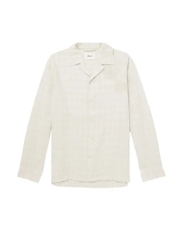 Ben 50041 Camp-Collar Embroidered Checked Organic Cotton-Blend Shirt - Men