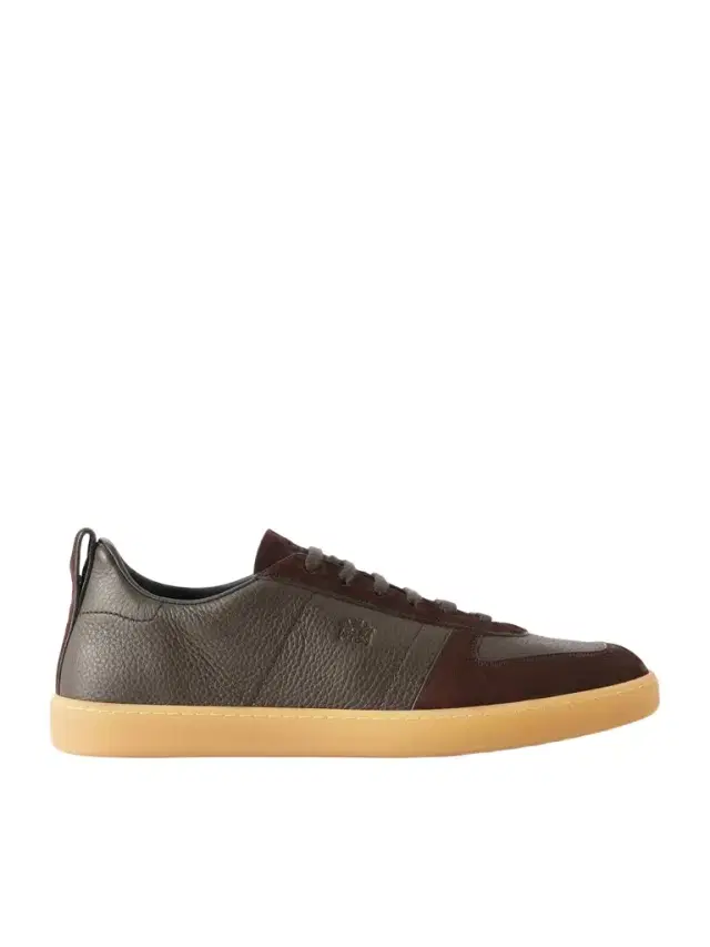Repton Textured-Leather and Deerskin Sneakers - Men