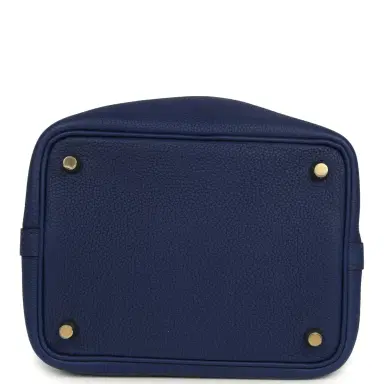 HERMÈS Hermes Picotin Lock 18 Bleu Encre Maurice Gold Hardware | Thumbnail 6