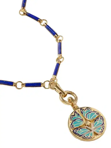 Foundrae Reverie Element 18-karat Gold, Lapis Lazuli, Diamond And Enamel Necklace | Thumbnail 1 Foundrae Reverie Element 18-karat Gold, Lapis Lazuli, Diamond And Enamel Necklace | Thumbnail 1