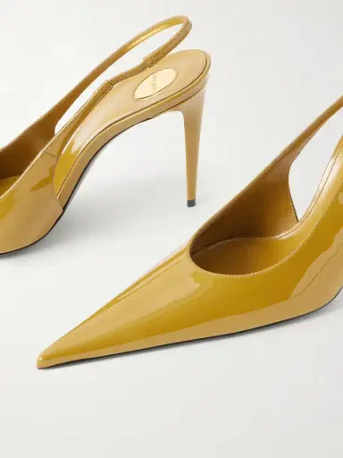 Saint Laurent Guermantes Patent-leather Slingback Pumps | Thumbnail 5 Saint Laurent Guermantes Patent-leather Slingback Pumps | Thumbnail 5