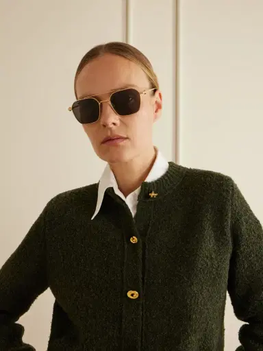 Cartier Eyewear Pasha Gold-tone Aviator-style Sunglasses | Thumbnail 2