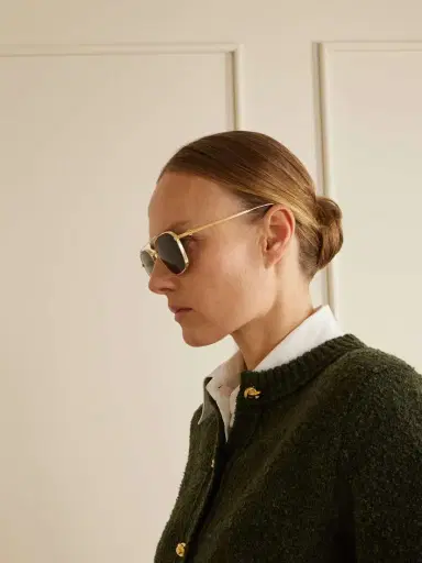 Cartier Eyewear Pasha Gold-tone Aviator-style Sunglasses | Thumbnail 4