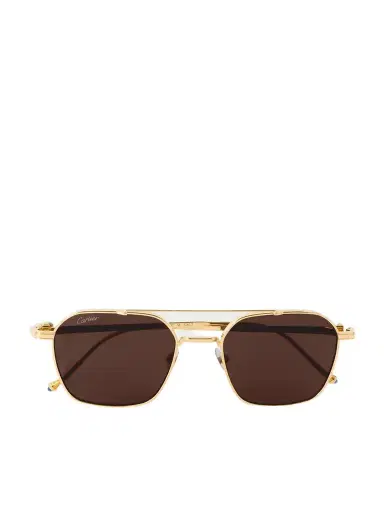 Cartier Eyewear Pasha Gold-tone Aviator-style Sunglasses | Thumbnail 1