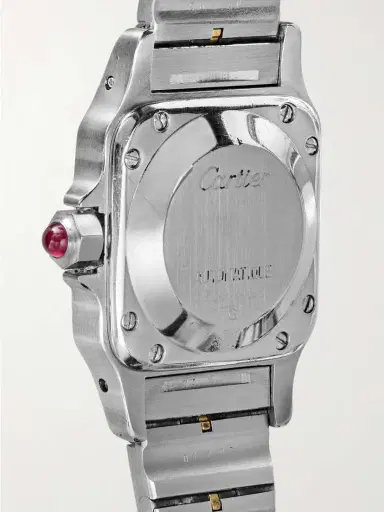 Stephanie Windsor + Cartier Vintage 1980s Santos Automatic 25mm Stainless Steel And 18-karat Gold Watch, Ref. No. 0902 | Thumbnail 4