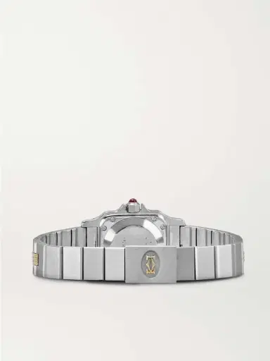 Stephanie Windsor + Cartier Vintage 1980s Santos Automatic 25mm Stainless Steel And 18-karat Gold Watch, Ref. No. 0902 | Thumbnail 5
