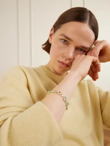 Ileana Makri 18-karat Gold, Emerald And Diamond Bracelet | Thumbnail 2 Ileana Makri 18-karat Gold, Emerald And Diamond Bracelet | Thumbnail 2