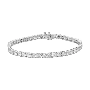 Ina Mar Ina Mar 14K White Gold 8.00 ctw Round Diamond 4-Prong Tennis Bracelet B1088G-FW-800F - 14K White Gold / by The Solist | Thumbnail 1