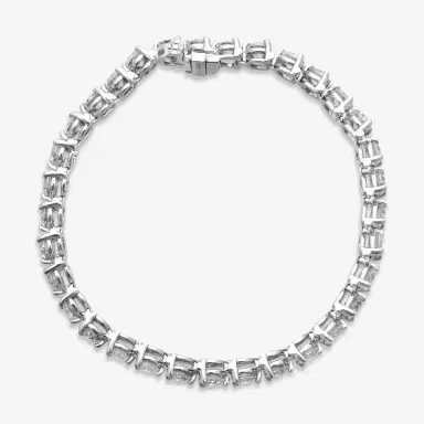 Ina Mar Ina Mar 14K White Gold 10.00 ctw Round Diamond Martini Tennis Bracelet B1076H-FW-1000F - 14K White Gold / by The Solist | Thumbnail 2