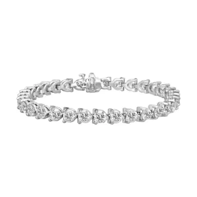 Ina Mar Ina Mar 14K White Gold 10.00 ctw Round Diamond Martini Tennis Bracelet B1076H-FW-1000F - 14K White Gold / by The Solist | Thumbnail 1