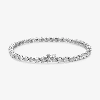 Ina Mar Ina Mar 14K White Gold 5.00 ctw Round Diamond Martini Tennis Bracelet B1076E-FW-500F - 14K White Gold / by The Solist | Thumbnail 2