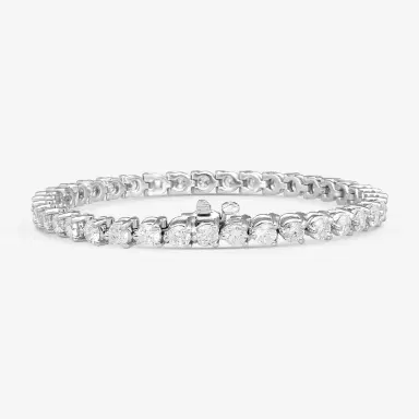 Ina Mar Ina Mar 14K White Gold 8.00 ctw Round Diamond Martini Tennis Bracelet B1076G-FW-800F - 14K White Gold / by The Solist | Thumbnail 2