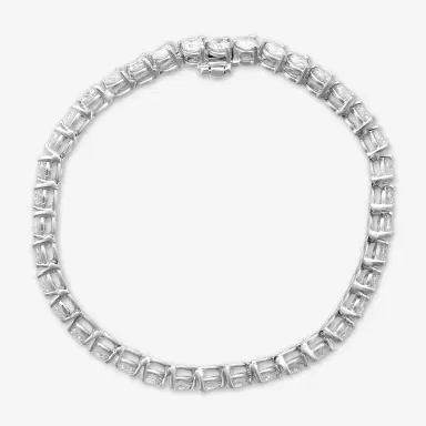 Ina Mar Ina Mar 14K White Gold 8.00 ctw Round Diamond Martini Tennis Bracelet B1076G-FW-800F - 14K White Gold / by The Solist | Thumbnail 3