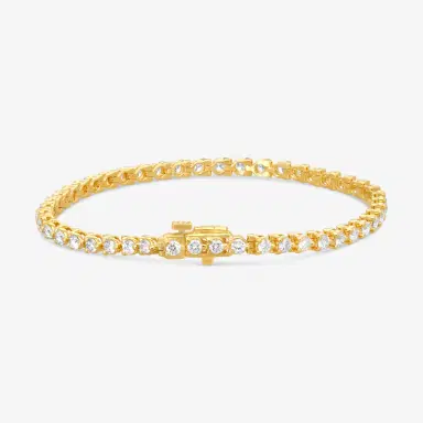Ina Mar Ina Mar 14K Yellow Gold 3.00 ctw Round Diamond Martini Tennis Bracelet B1076C-FY-300F - 14K Yellow Gold / by The Solist | Thumbnail 2