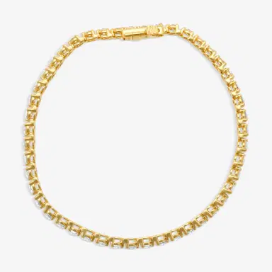Ina Mar Ina Mar 14K Yellow Gold 3.00 ctw Round Diamond Martini Tennis Bracelet B1076C-FY-300F - 14K Yellow Gold / by The Solist | Thumbnail 3