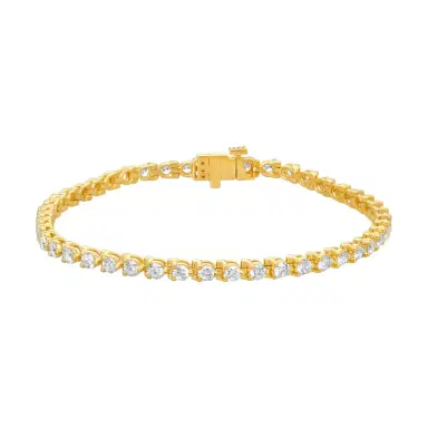 Ina Mar Ina Mar 14K Yellow Gold 3.00 ctw Round Diamond Martini Tennis Bracelet B1076C-FY-300F - 14K Yellow Gold / by The Solist | Thumbnail 1