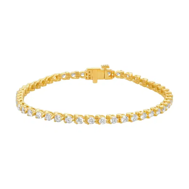 Ina Mar Ina Mar 14K Yellow Gold 3.00 ctw Round Diamond Martini Tennis Bracelet B1076C-FY-300F - 14K Yellow Gold / by The Solist