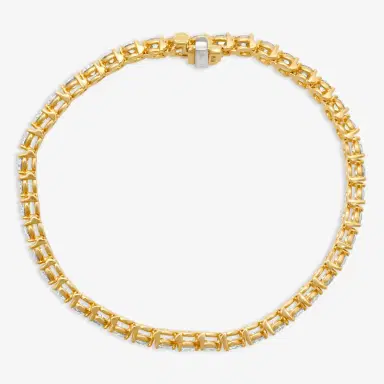 Ina Mar Ina Mar 14K Yellow Gold 5.00 ctw Round Diamond Martini Tennis Bracelet B1076E-FY-500F - 14K Yellow Gold / by The Solist | Thumbnail 3
