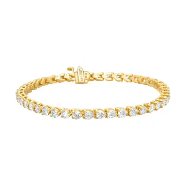 Ina Mar Ina Mar 14K Yellow Gold 5.00 ctw Round Diamond Martini Tennis Bracelet B1076E-FY-500F - 14K Yellow Gold / by The Solist | Thumbnail 1
