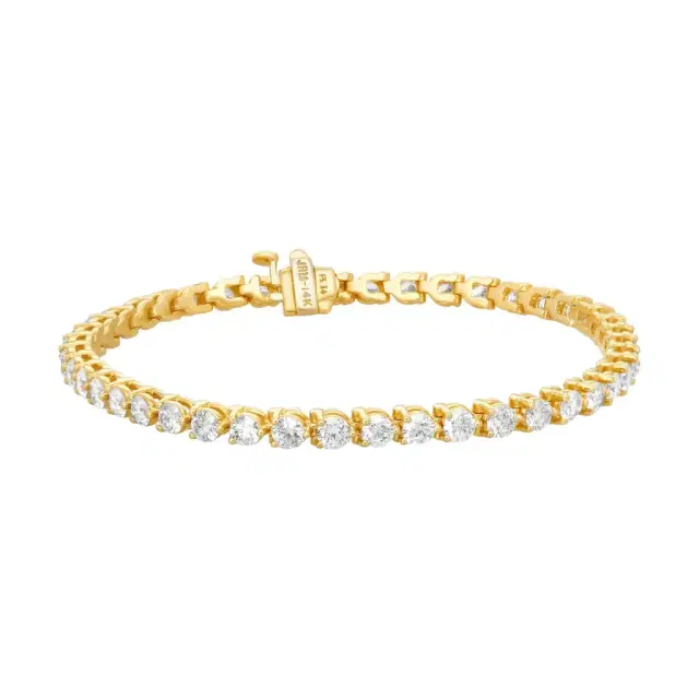 Ina Mar Ina Mar 14K Yellow Gold 5.00 ctw Round Diamond Martini Tennis Bracelet B1076E-FY-500F - 14K Yellow Gold / by The Solist