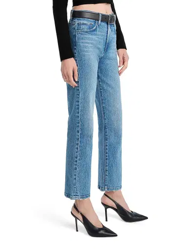 Favorite Daughter Women's The Dot Mid-Rise Straight-Leg Jeans - Westminster - Size 31 | Thumbnail 3