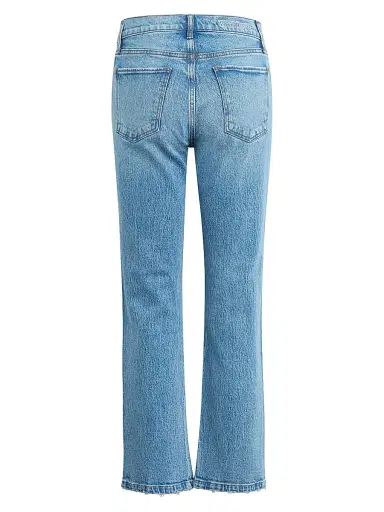 Favorite Daughter Women's The Dot Mid-Rise Straight-Leg Jeans - Westminster - Size 31 | Thumbnail 5