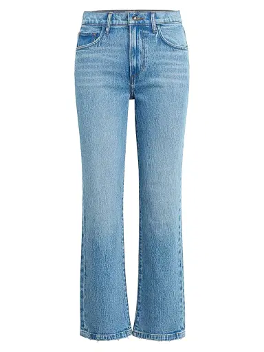Favorite Daughter Women's The Dot Mid-Rise Straight-Leg Jeans - Westminster - Size 31 | Thumbnail 1