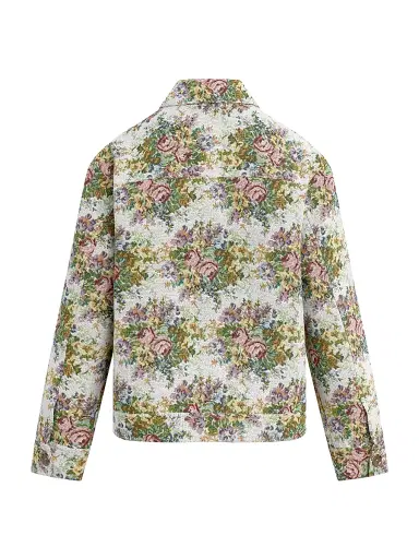 Favorite Daughter Women's The Birdie Floral Jacquard Jacket - Floral Jacquard - Size XS | Thumbnail 5