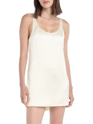 Favorite Daughter Women's The Getting Ready Scoopneck Minidress - Ivory - Size XL | Thumbnail 2